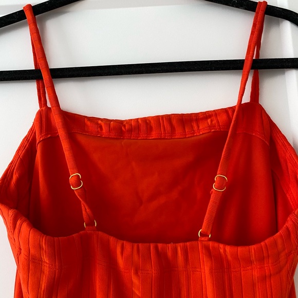 Solid & Stripped, ribbed one piece, tomato - Picture 7 of 8